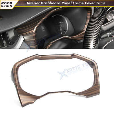 For Toyota RAV4 2019-up Wood Pattern Center Consle Dashboard Panel Frame Cover