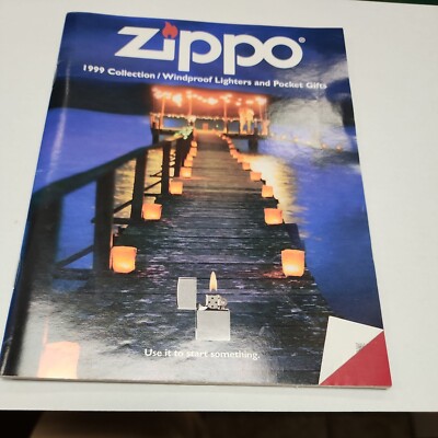 1999 Zippo Catalog - Pocket Size - Collectible 5 1/2'' X 7''   JRP 132