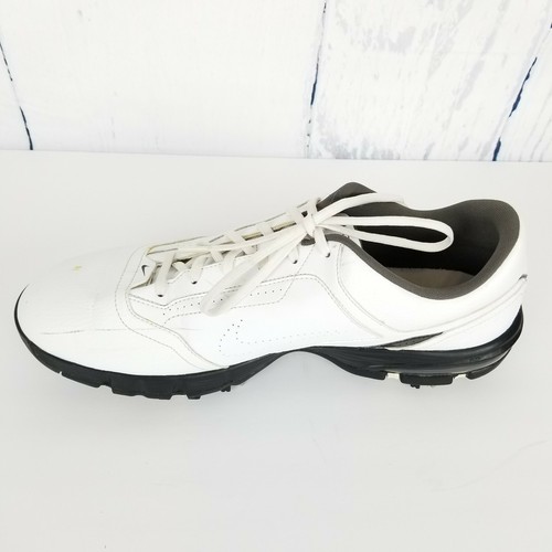 Nike Air White Black Golf Shoes TAC Traction At Contact Golfing Mens Size 11