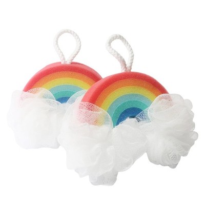 BQLYblink Spugna Doccia Confezione Da 2 Spugne Da Bagno Arcobaleno Spugna