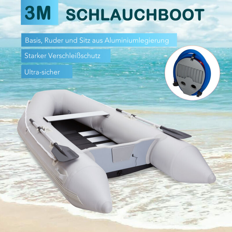 Schlauchboot Paddelboot Sportboot Angelboot Ruderboot 300cm 4 Personen
