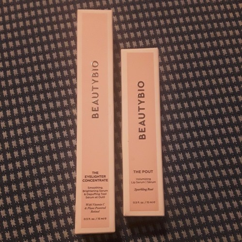 BeautyBio The Eyelighter Concentrate 0.5oz Beautybio THE POUT 0.5oz lot of 2