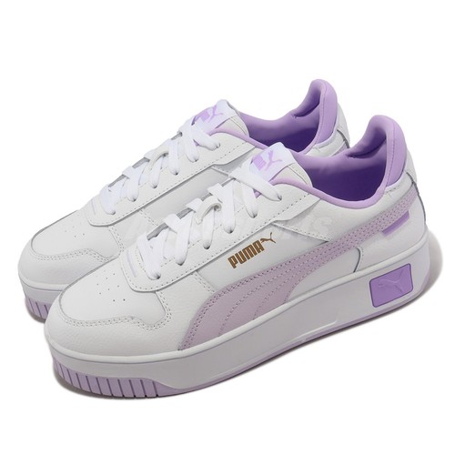 Женская повседневная обувь Puma Carina Street White Lavender Gold LifeStyle 389390-07