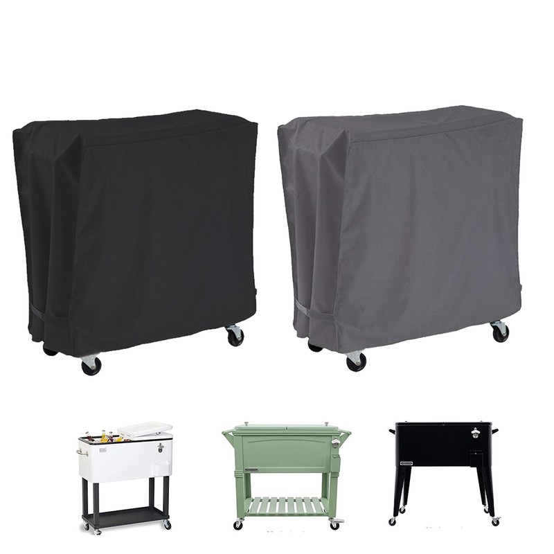 Cover Adjustable Water Resistant Patio Rolling Cooler Cart Well Made