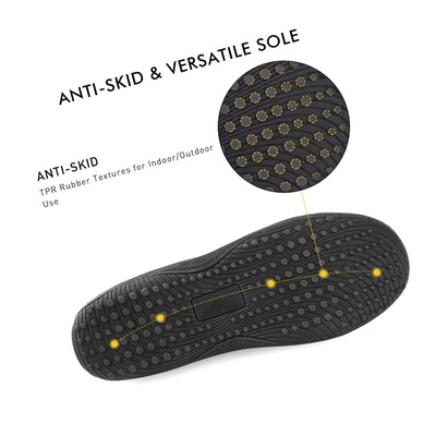 Men's Winter Warm Fleece Lined Memory Foam Slippers Slip On Clogs Indoor Outd...