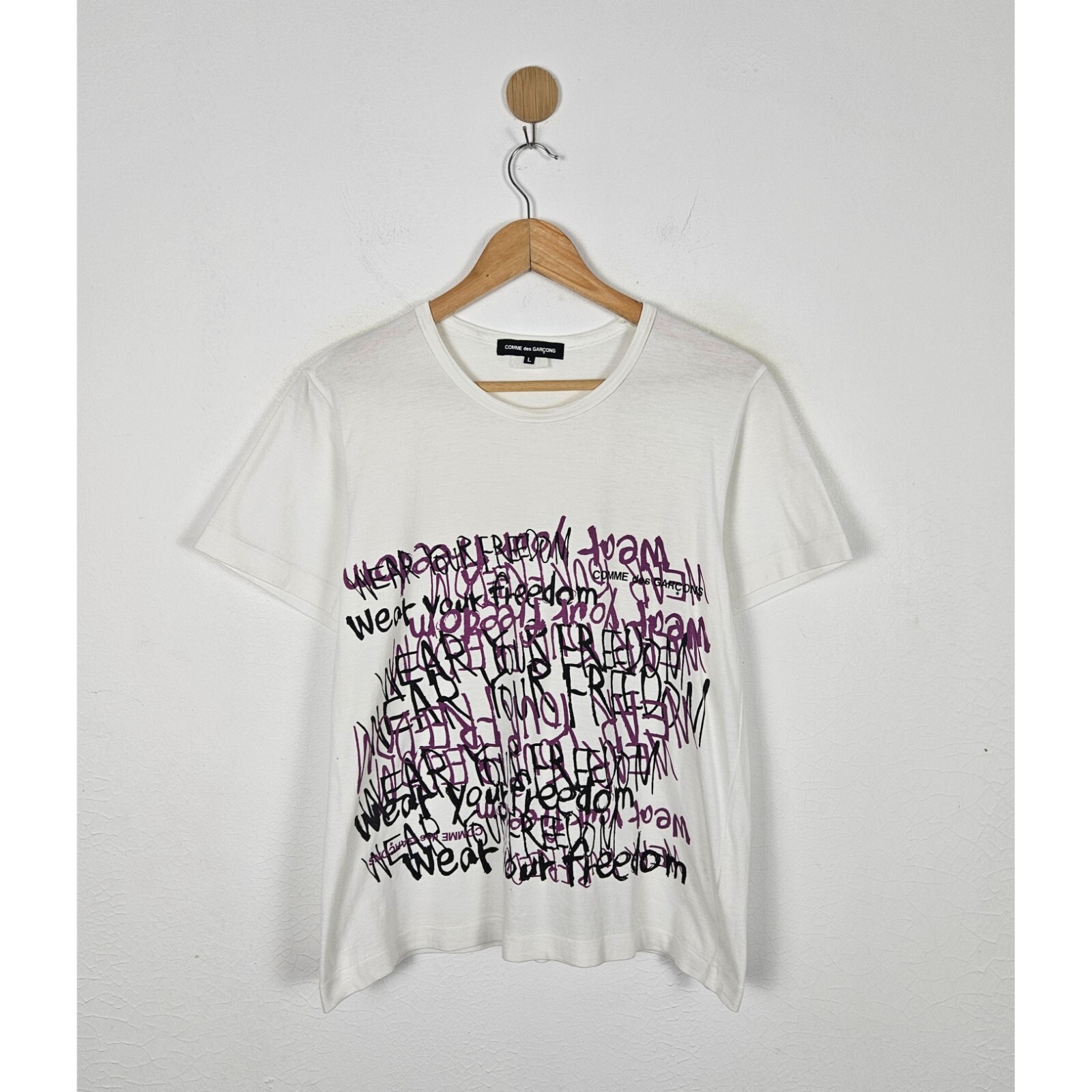 COMME des GARCONS　WEAR YOUR FREEDOM Tシャツ COMME des GARCONS T-shirt/Cut & Sew WEAR Your Freedom XL