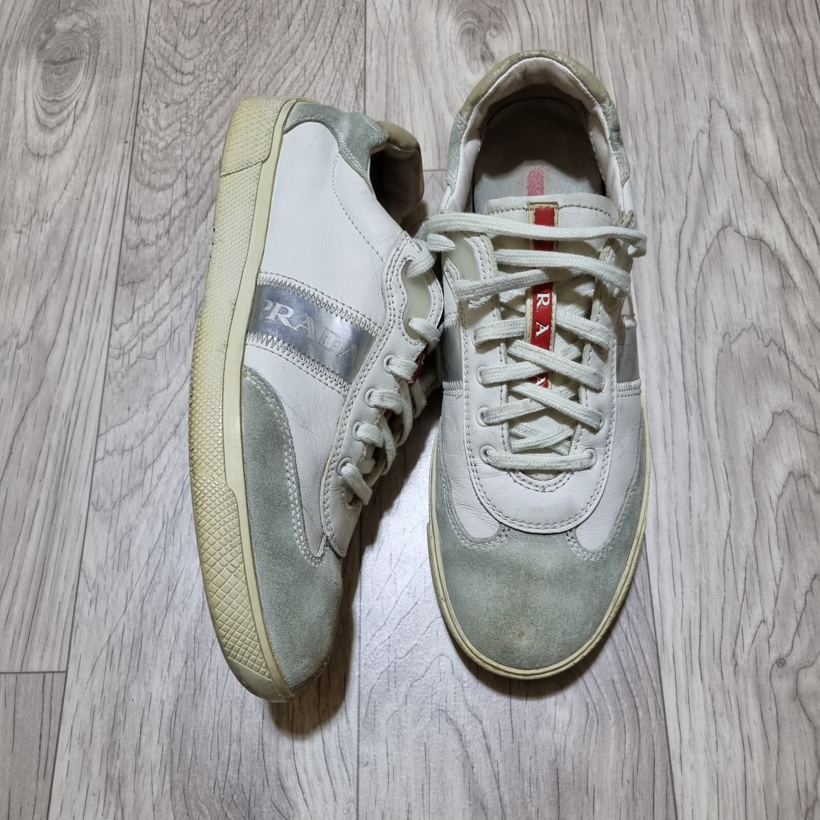 Prada Shoes Sport Leather/Suede Comfort Lace Up Low Sneakers Prada Shoes Sport Leather/Suede Comfort Lace Up Low Sneakers