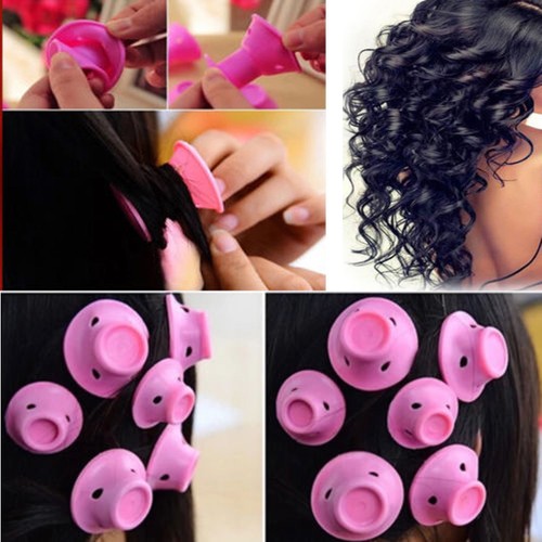 30pcs Silicone Classic Pin Curl Hair Curler Magic Soft Rollers