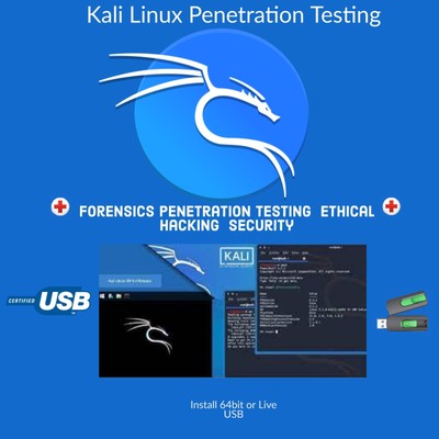 Network Penetration Testing Kali Linux 2023.2 32Gb USB Bootable Live Linux  #20