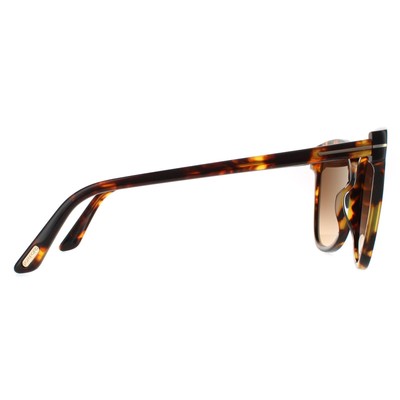 Pre-owned Tom Ford Sunglasses Ani Ft0844 52f Dark Havana Brown Gradient