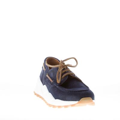 VOILE BLANCHE VOILE BLANCHE HERREN SCHUHE EXTREEMER SNEAKER BLAU INDIGO SUEDE