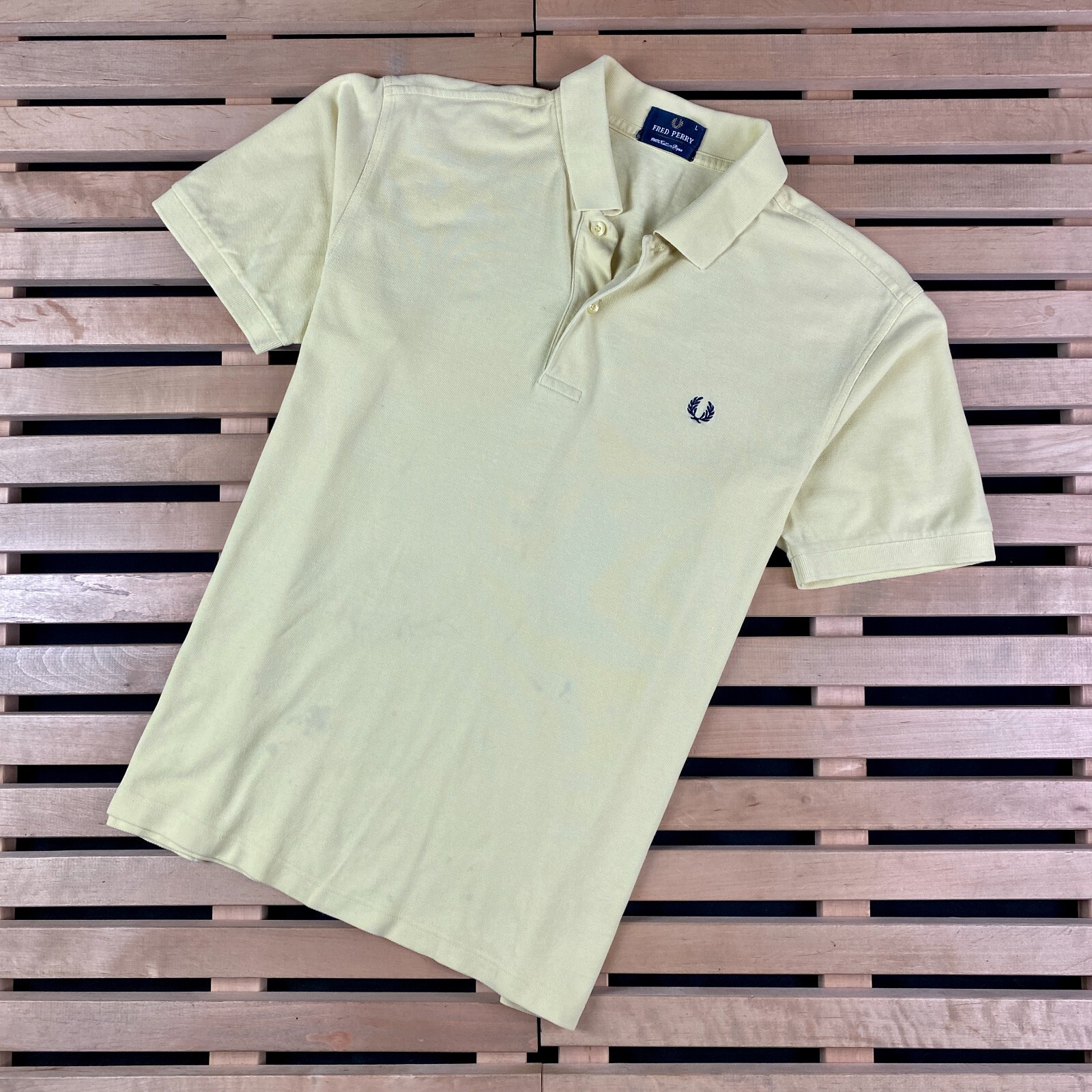トップス OLD FRED PERRY short sleeve polo shirt Mens Vintage Short Sleeve Polo T-Shirt Fred Perry Size L