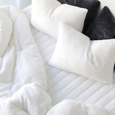 Basictone Premium 10mm Hair Superfine Fibres Fleece Bedding Set | Made in Korea