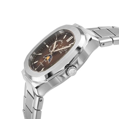 Pre-owned Gv2 By Gevril Men's 18407b Potente Moon Phase Swiss Automatic Sellita Date Watch