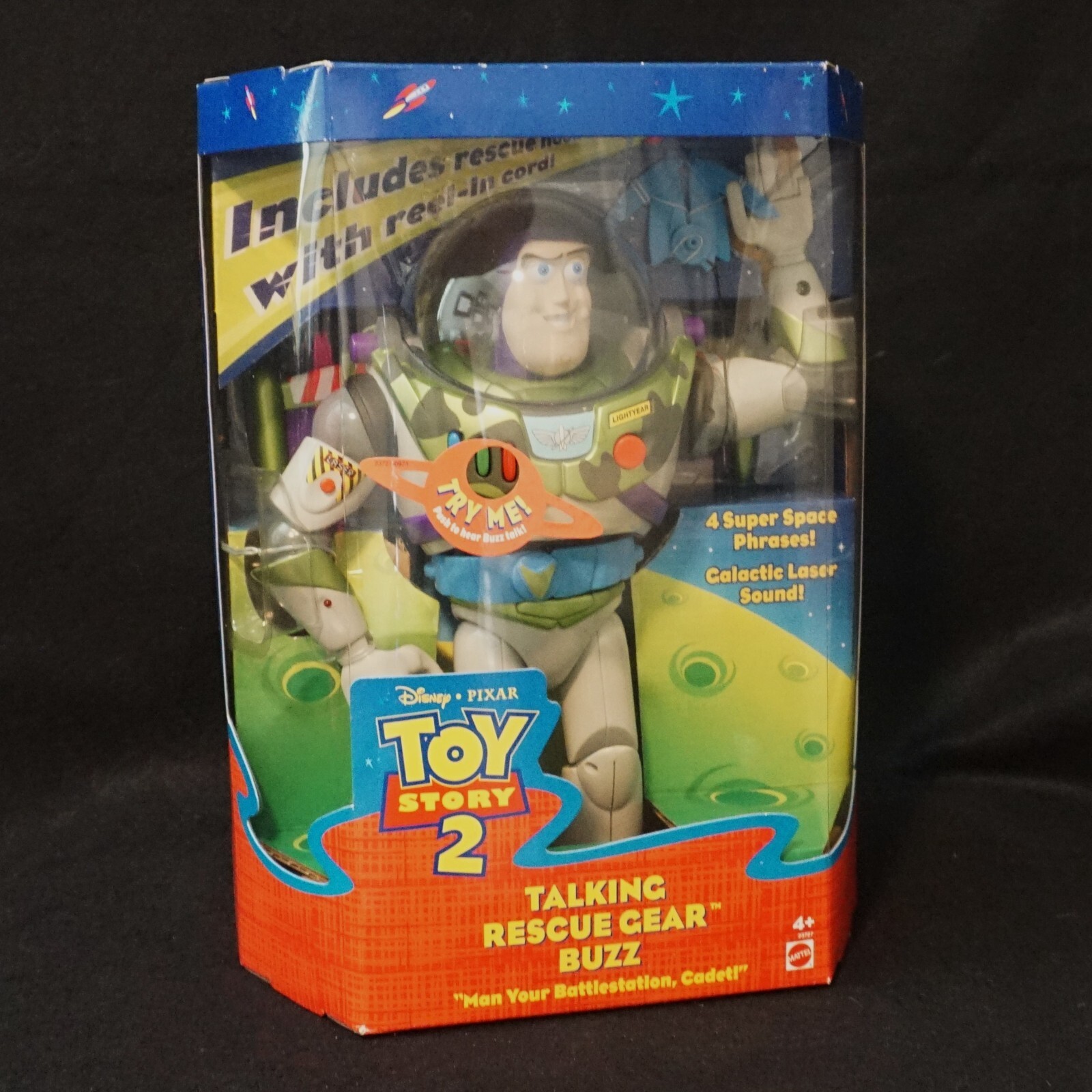 Disney Pixar Mattel Toy Story 2 Talking Rescue Gear Buz Disney Pixar Mattel Toy Story 2 Talking Rescue Gear Buz
