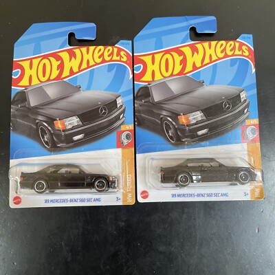 2023 Hot Wheels 89 Mercedes-Benz 560 SEC AMG Lot Of 2 
