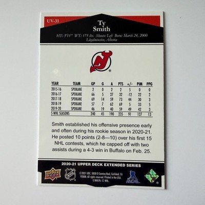 2020 Upper Deck Extended #UV-31 Ty Smith RC Ultimate Victory Rookie