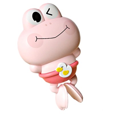 Floating Bath Tub Toy Cartoon Frog Wind-up Bathtub Toy Baby Bath Time Toy