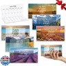 ReliThick 6 Pcs 2026 Pocket Calendar for Purse Monthly Planner Notebook Small Pocket Calendar Journals Notepads Appreciation Present Gift for Women Teacher School Office(Biblical Landscapes)