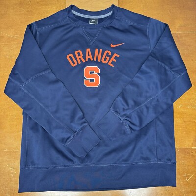 Syracuse Orange Sweatshirt Mens Extra Large Blue Pullover Therma Fit Nike