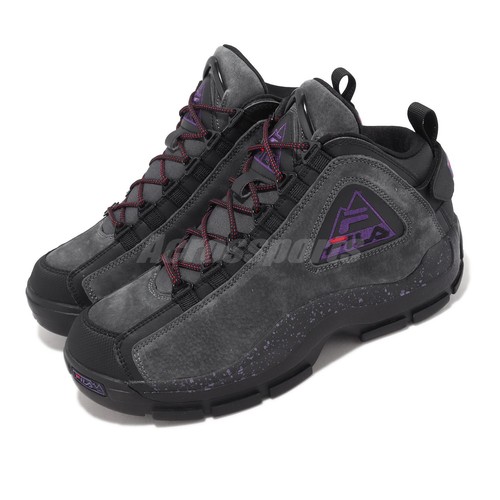

Fila Grant Hill 2 Outdoor Ebony Black Electic Purple Мужская повседневная обувь LifeStyle, Серый, Grant Hill 2 Outdoor