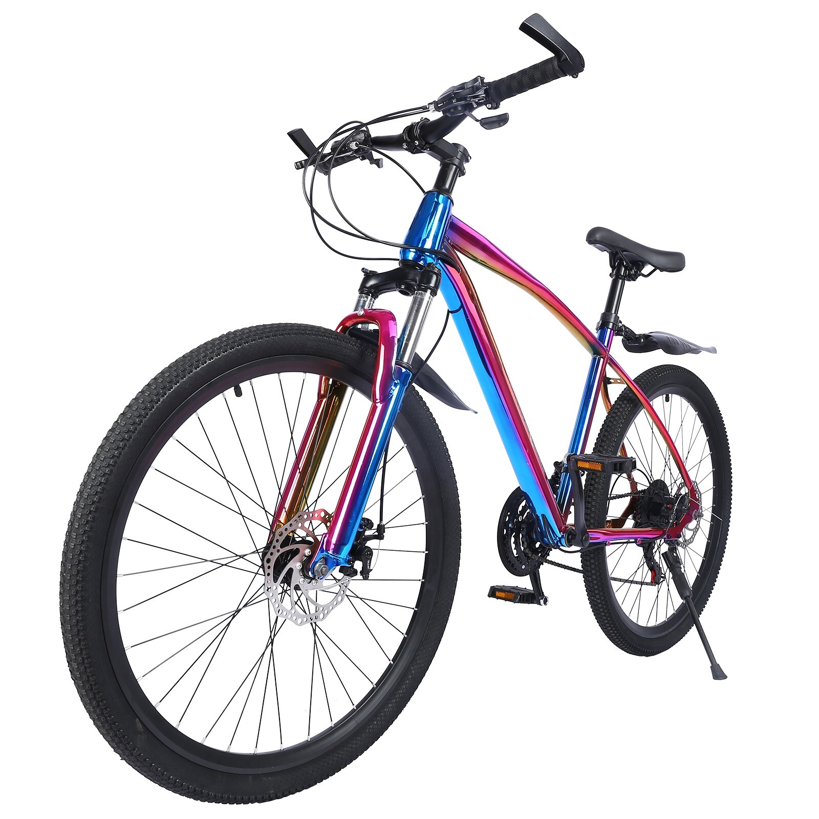 27.5 Inch Mountain Bike With 21 Speed Dual Disc Brakes Full Suspension Non-slip