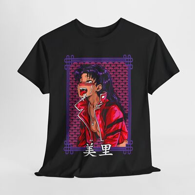 Misato Neon Genesis Evangelion Shirt Waifu Ecchi Sexy Anime Tee T-Shirt Japanese