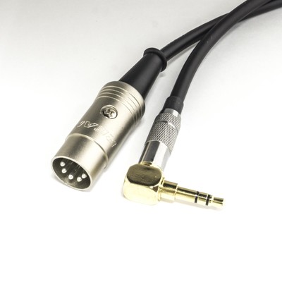 Arturia Beatstep PRO & Keystep MIDI over Mini Jack. Angled 3.5mm AUX to DIN Lead