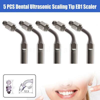 Dental Ultrasonic Scaler Handpiece HD7H/5*Perio scaling Tips Fit for DTE Satelec