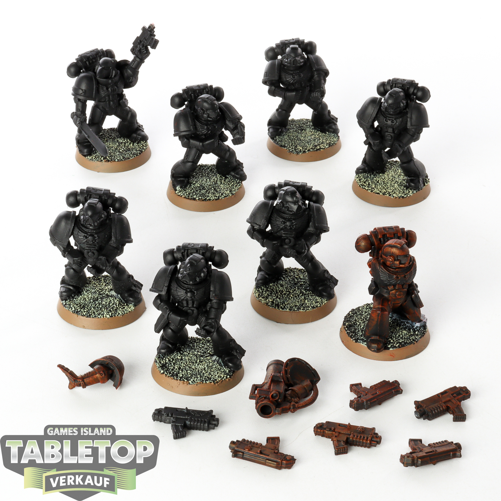Space Marines - 10x Tactical Squad - teilweise bemalt