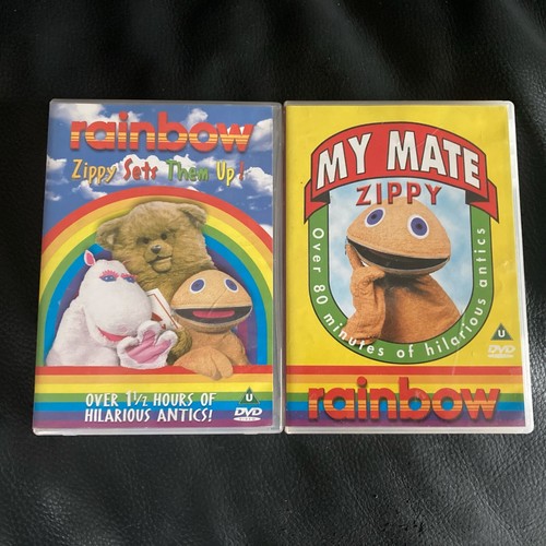Rainbow Zippy Sets Them Up / My Mate Zippy DVD's PAL TV