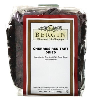 Cherries Red Tart, сушеный, 10 унций (283 г)