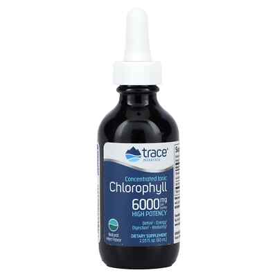 2 X Trace Minerals �, Concentrated Ionic Chlorophyll, Natural Mint, 6,000 mg, 2