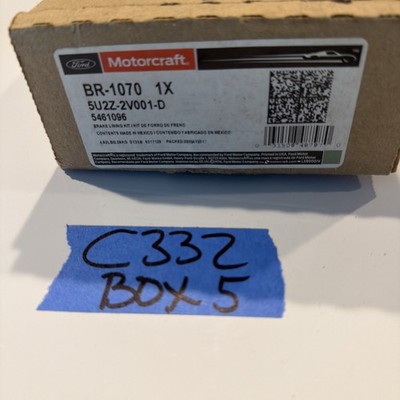 Motorcraft BR-1070 5U2Z-2V001-D Front Disc Brake Pad Lining Kit