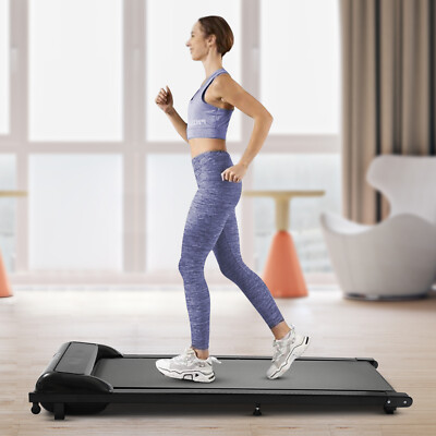 Treadmill Under Desk 2 in 1 Electric Running Walking Pad Treadmill Remot
