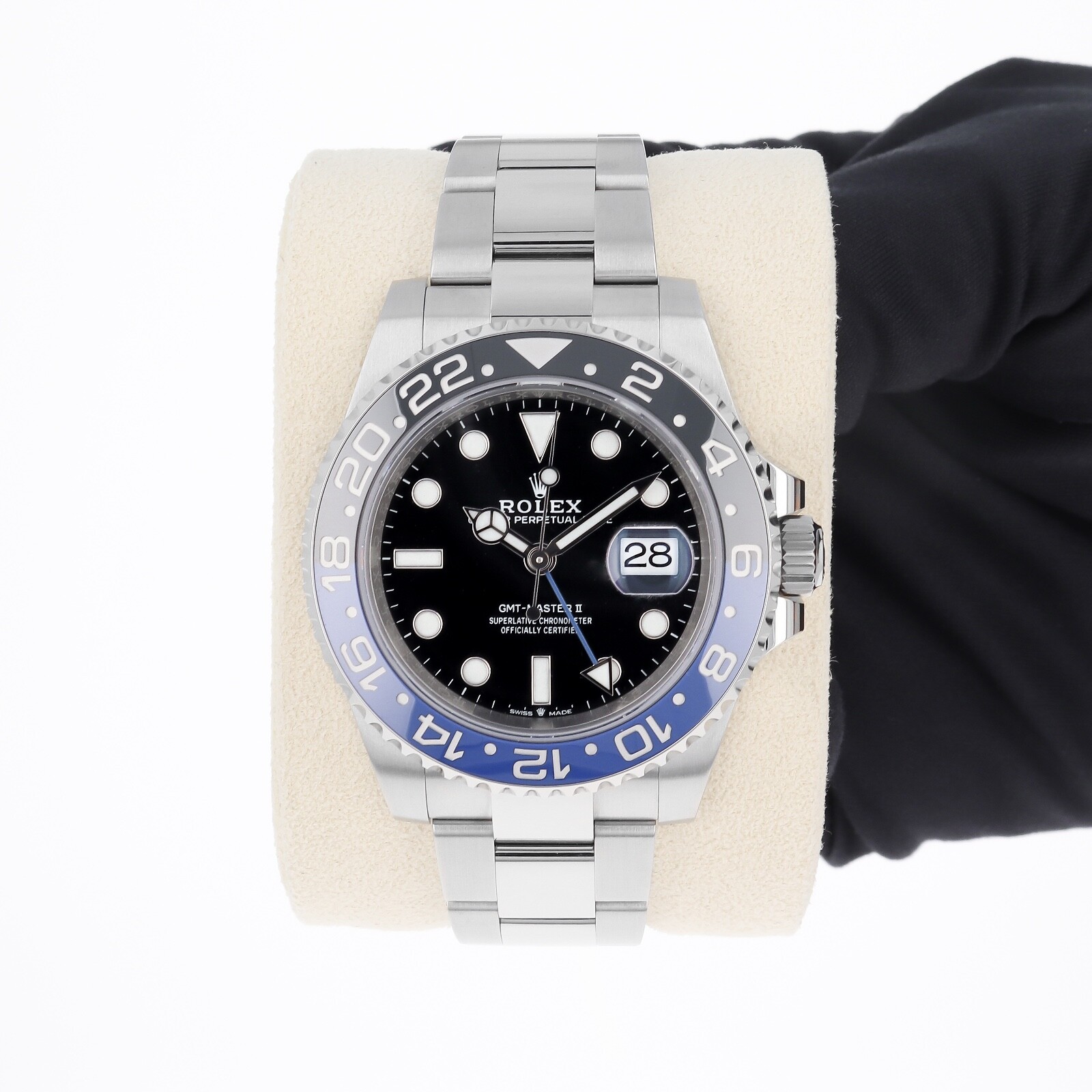 Pre-owned Rolex Gmt-master Ii 126710blnr Batman Oyster Unworn 2024 40 Mm