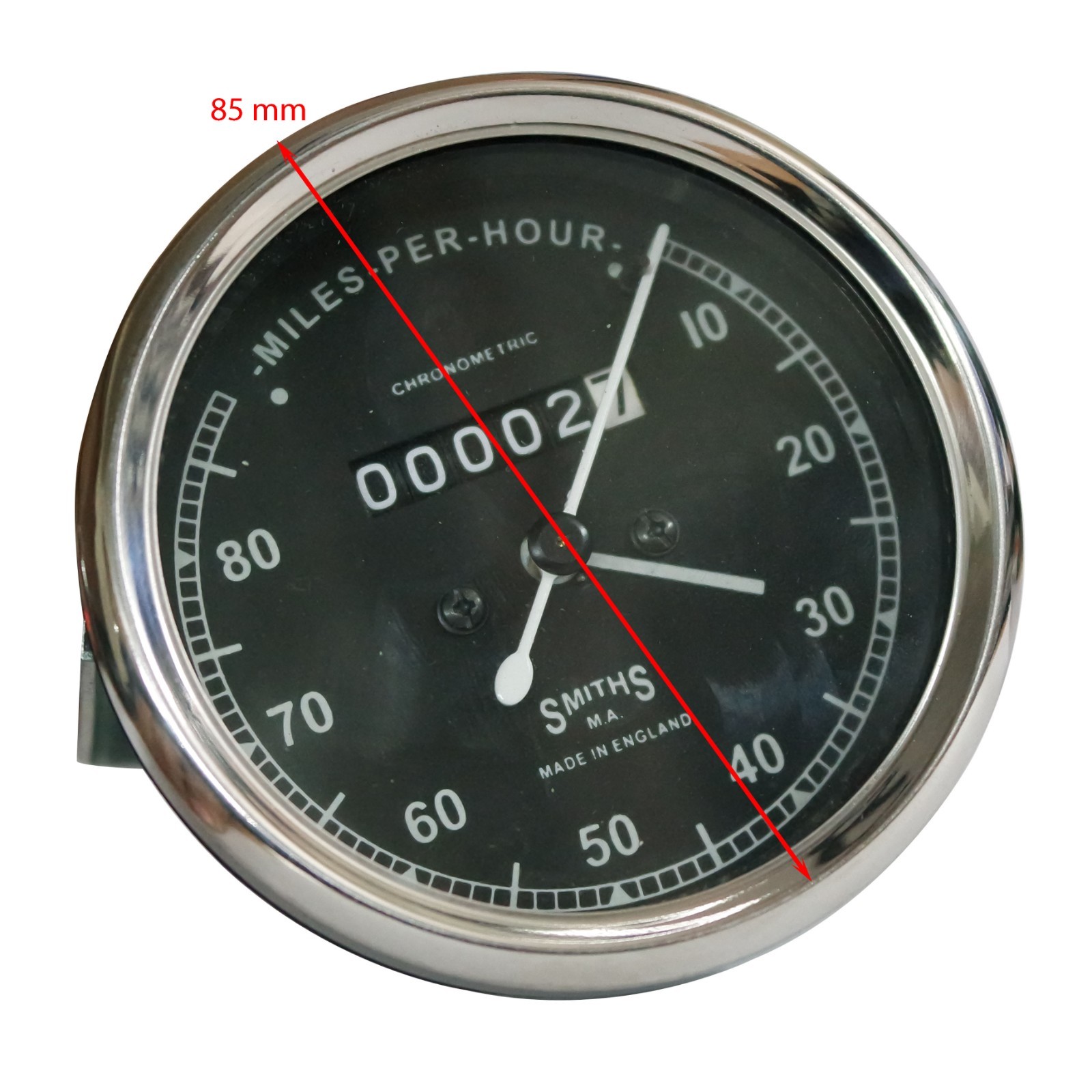 New Replica Smiths Speedometer Miles / Hour 80 Mph Speedo BSA Royal Enfield