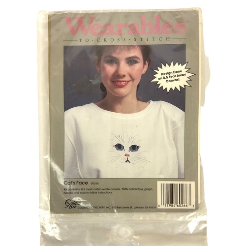 abelページ Golden Bee Stitchery Wearables Cross Stitch Kit 60266 Cat