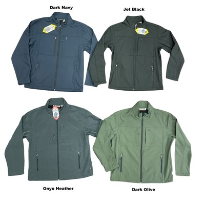 

Мужская ветро-водостойкая куртка с подкладкой из трикотажа Free Country Super Softshell, Onyx heather