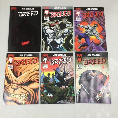 Breed 1-6 Set 1 2 3 4 5 6 Malibu Comics Jim Starlin 1994 (JS08) Read Description