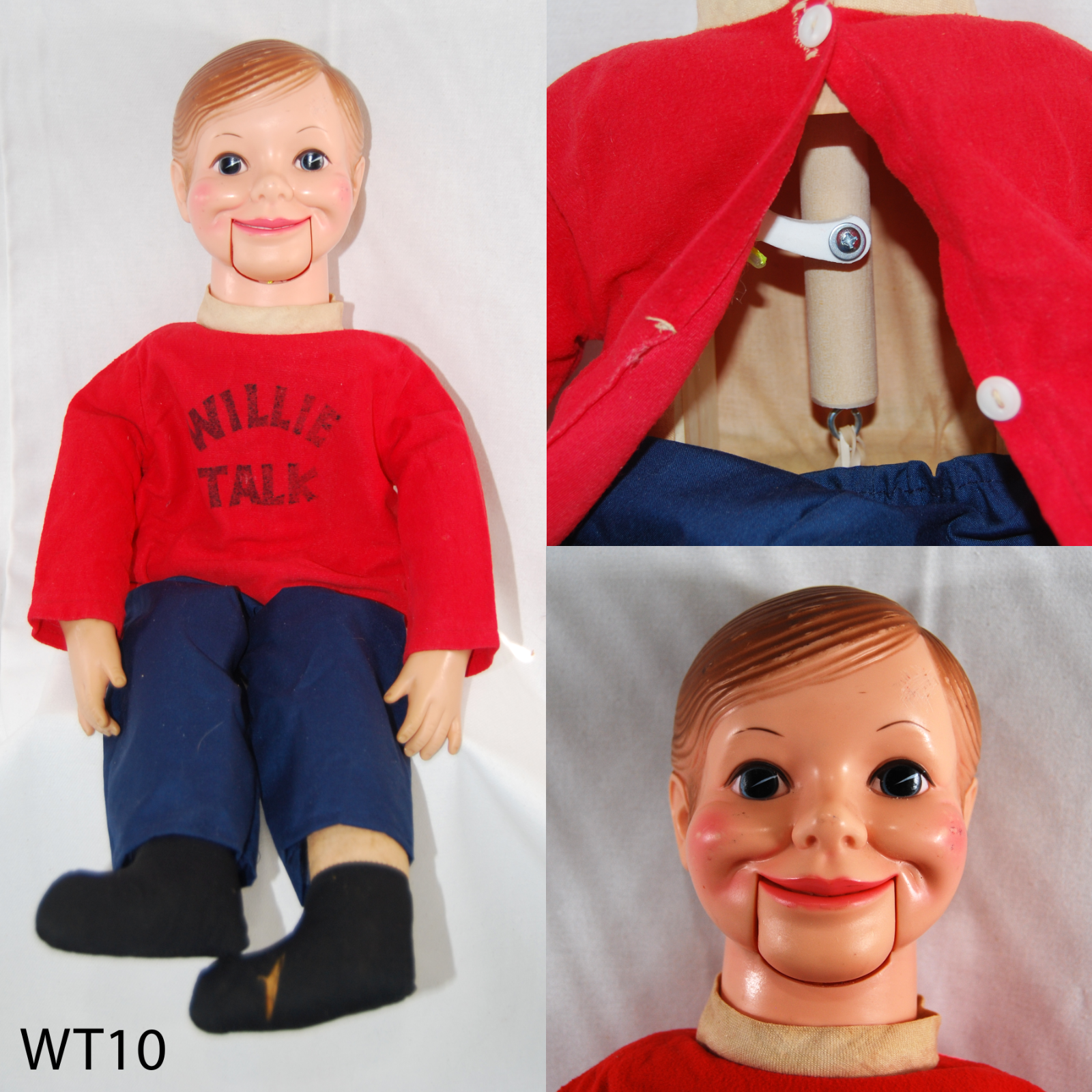 Willie Talks Ventriloquist Doll Puppet Dummy - UPGRADED WT12 - RARE