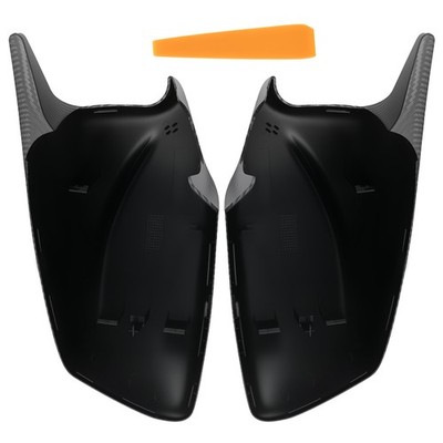 Side Mirror Cover Caps for BMW F10 F11 5-Series 51167216369 Carbon Fiber Black