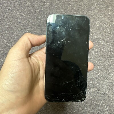 Apple iPhone 14 - 128 GB - Blue CRACKED NO POWER FOR PARTS ONLY READ PLEASE
