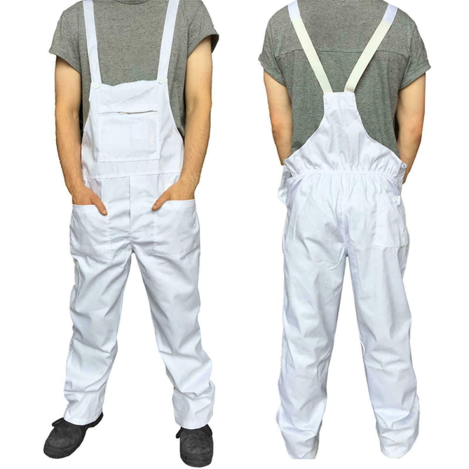Mens Bib And Brace Painters /& Decorator Overall Coverall Dungaree Work DIY