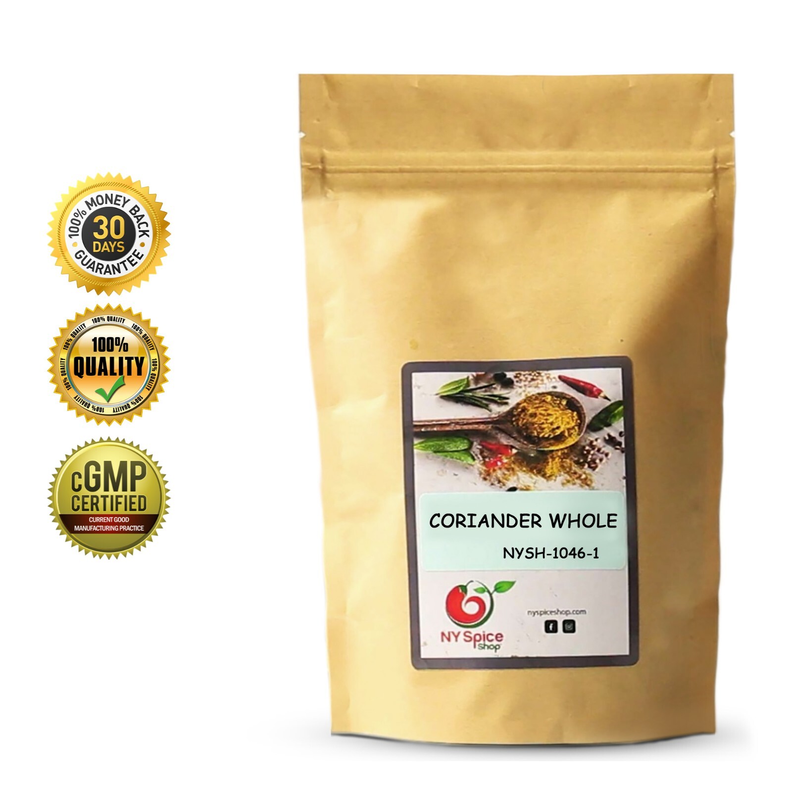 Coriander Seeds Whole Item Weight 4oz-5lb