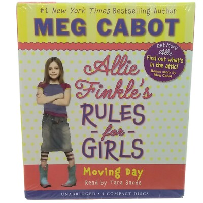 Allie Finkle's Rules For Girls Moving Day Audiobook CD 2008 Meg Cabot