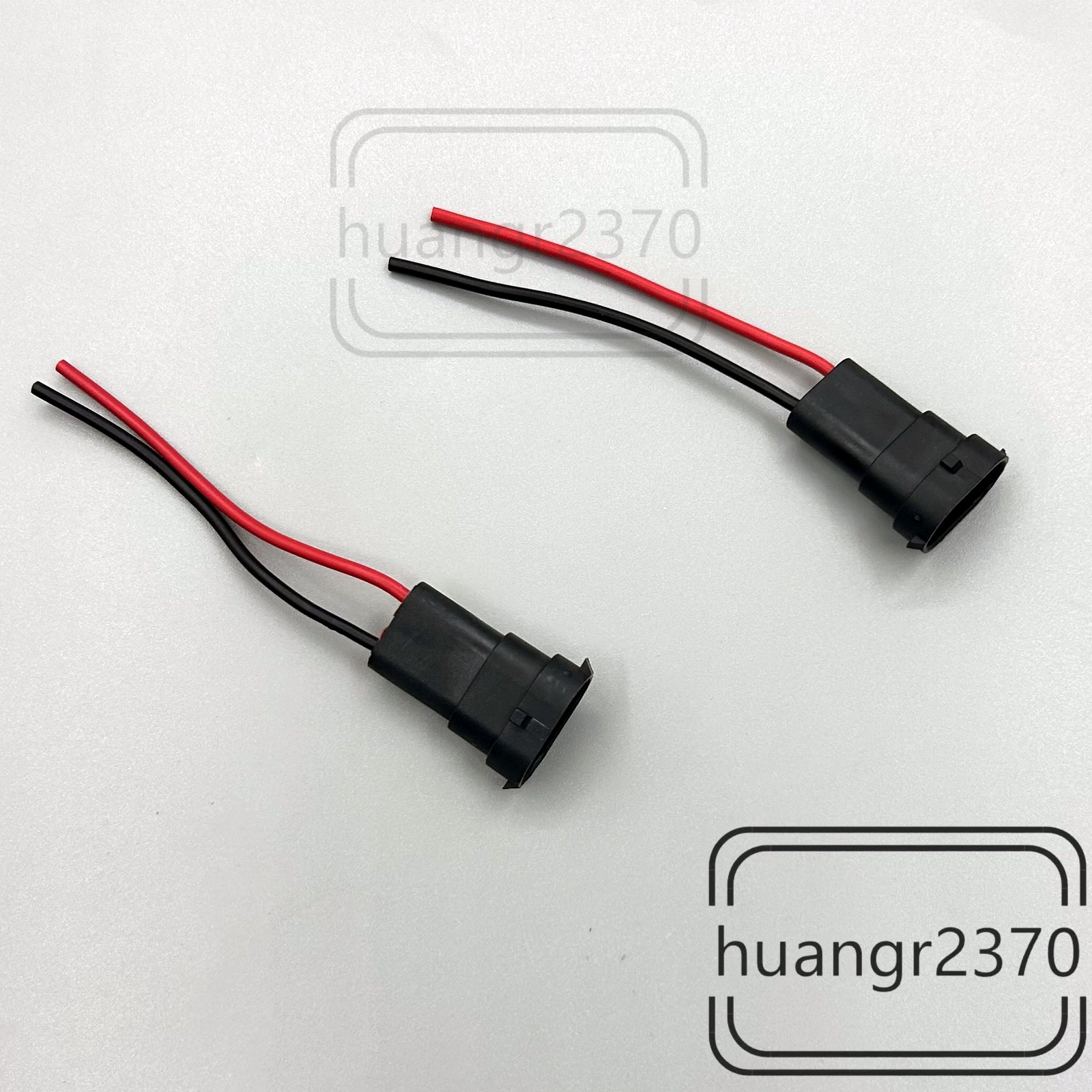 Wire Pigtail Male H11 Two Harness Head Light Low Beam Bulb Connector Repair