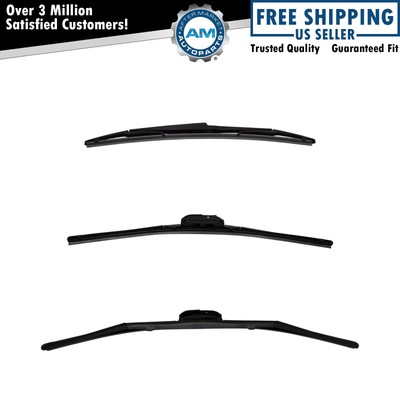Trico Sentry & Exact Fit Windshield Wiper Blade Front & Rear 3pc Set