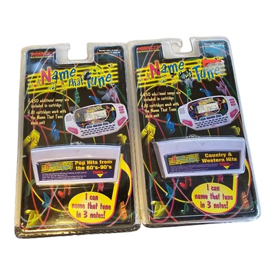 Tiger Electronics Name that Tune Song Cartridges Lot 2 Pop Hits & Country Hits