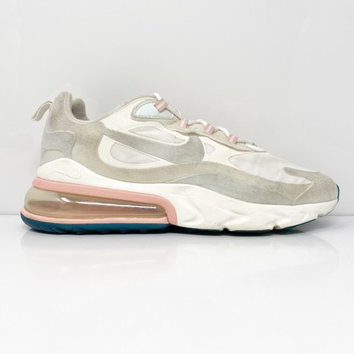 Nike Womens Air Max 270 React AT6174-100 Белая повседневная обувь Кроссовки Размер 8,5